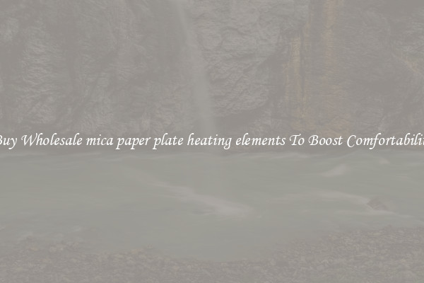 Buy Wholesale mica paper plate heating elements To Boost Comfortability