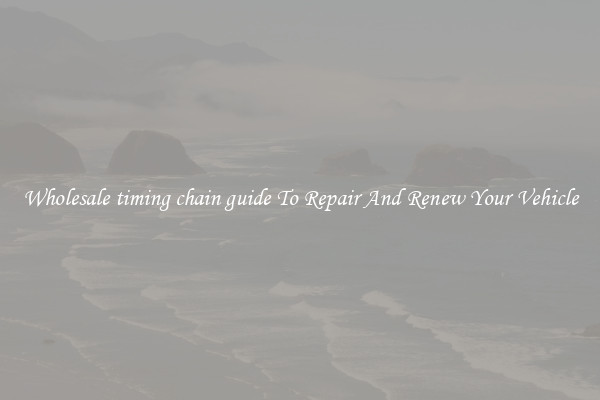 Wholesale timing chain guide To Repair And Renew Your Vehicle