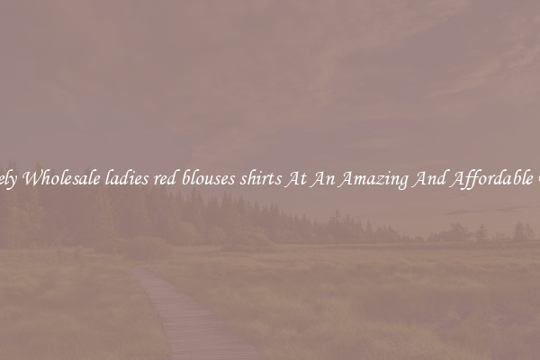 Lovely Wholesale ladies red blouses shirts At An Amazing And Affordable Price